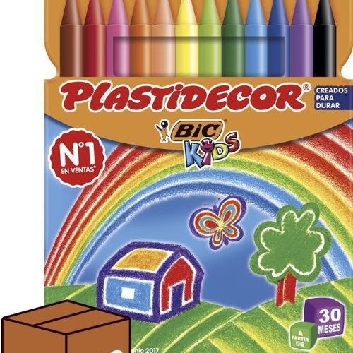 Estuche 12 ceras Plastidecor