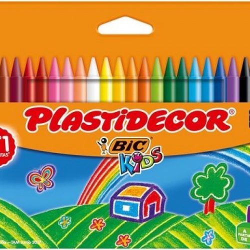 Estuche 24 ceras Plastidecor