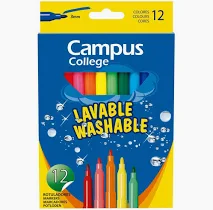 Rotuladores Campus College 12 Colores